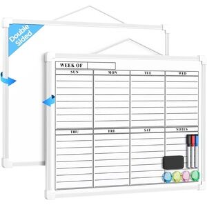 Double-Sided Weekly Planner Whiteboard